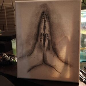 This sketch is called Daddy's Praying Hands